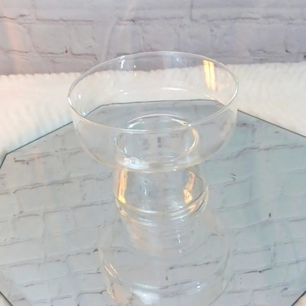 HandMade‎ Lazusam   Pedestal Vase Wedding /Center piece  Clear New